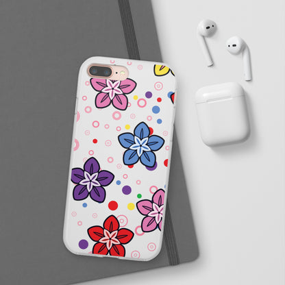Retro Colorful Flowers Flexi Cases for IPhone and Samsung