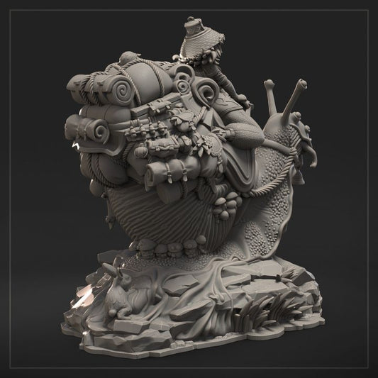 Luma the Snail Merchant Miniature