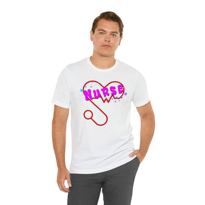 Nurse Love Unisex Jersey Tee Bella+Canvas 3001 Healthcare Gift Medical Students, Soft Fabric, Various Sizes Available