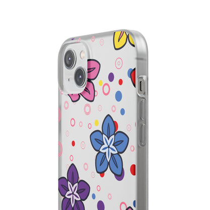 Retro Colorful Flowers Flexi Cases for IPhone and Samsung