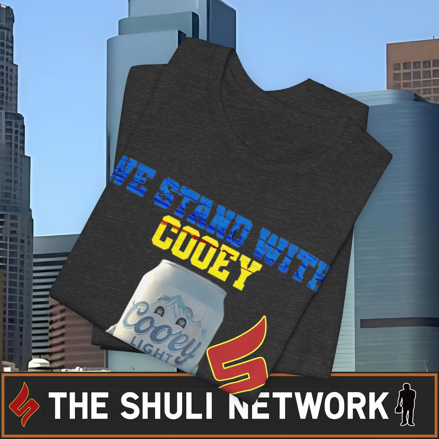 We Stand With Cooey Can Tee — Official Shuli Network Solidarity Drop