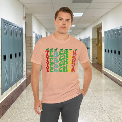 Colorful Teacher Unisex Jersey Short Sleeve Tee
