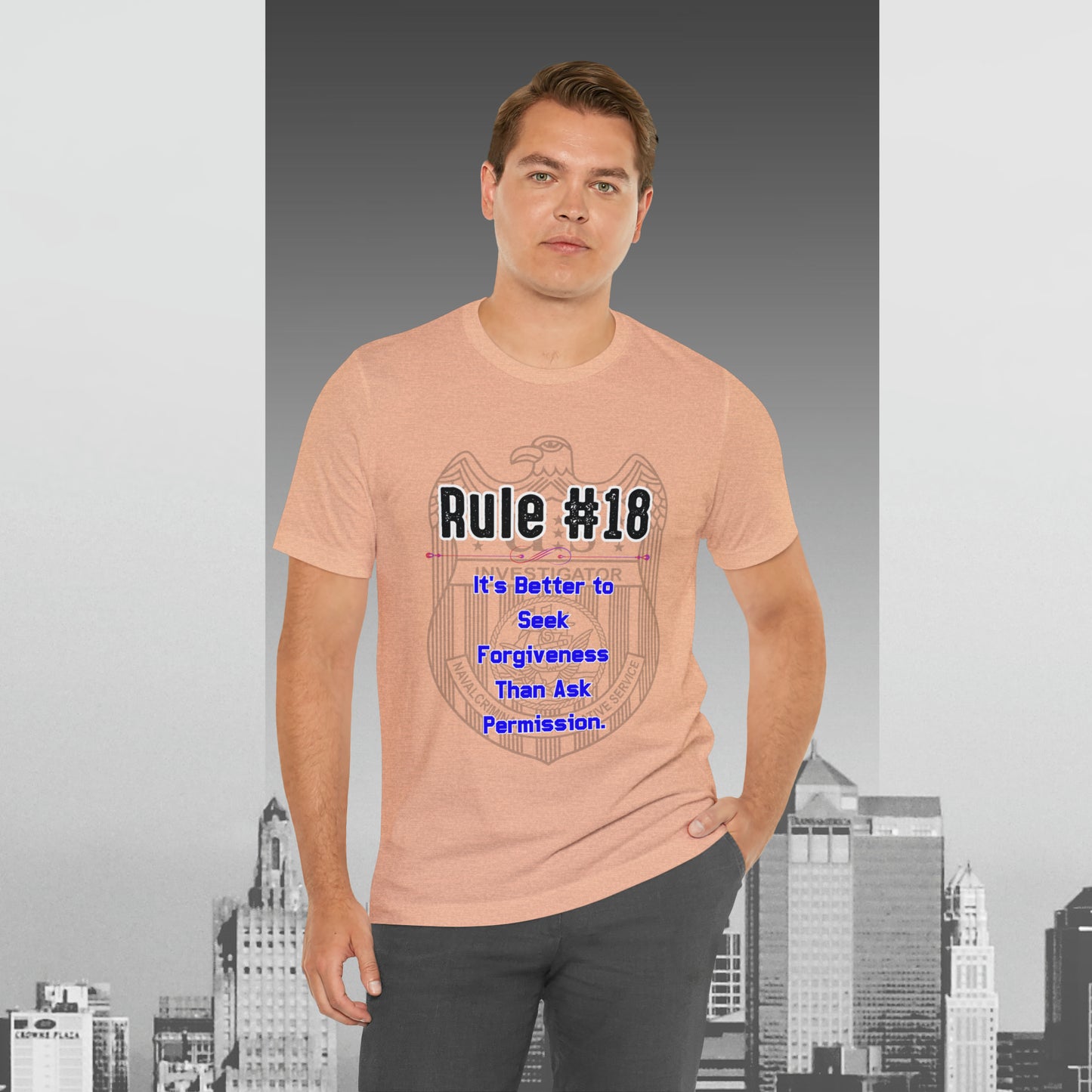 Rules of Gibbs #18 Its's Better to seek Forgiveness, than ask permission Unisex Jersey Short Sleeve Tee