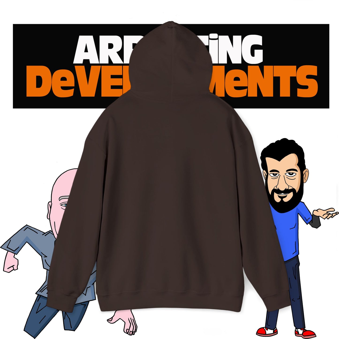 Arresting Developments Chaos Embroidered Hoodie – Official Podcast Merch for True Crime & Dabbleverse Fans Unisex Heavy Blend™ Hooded Sweatshirt