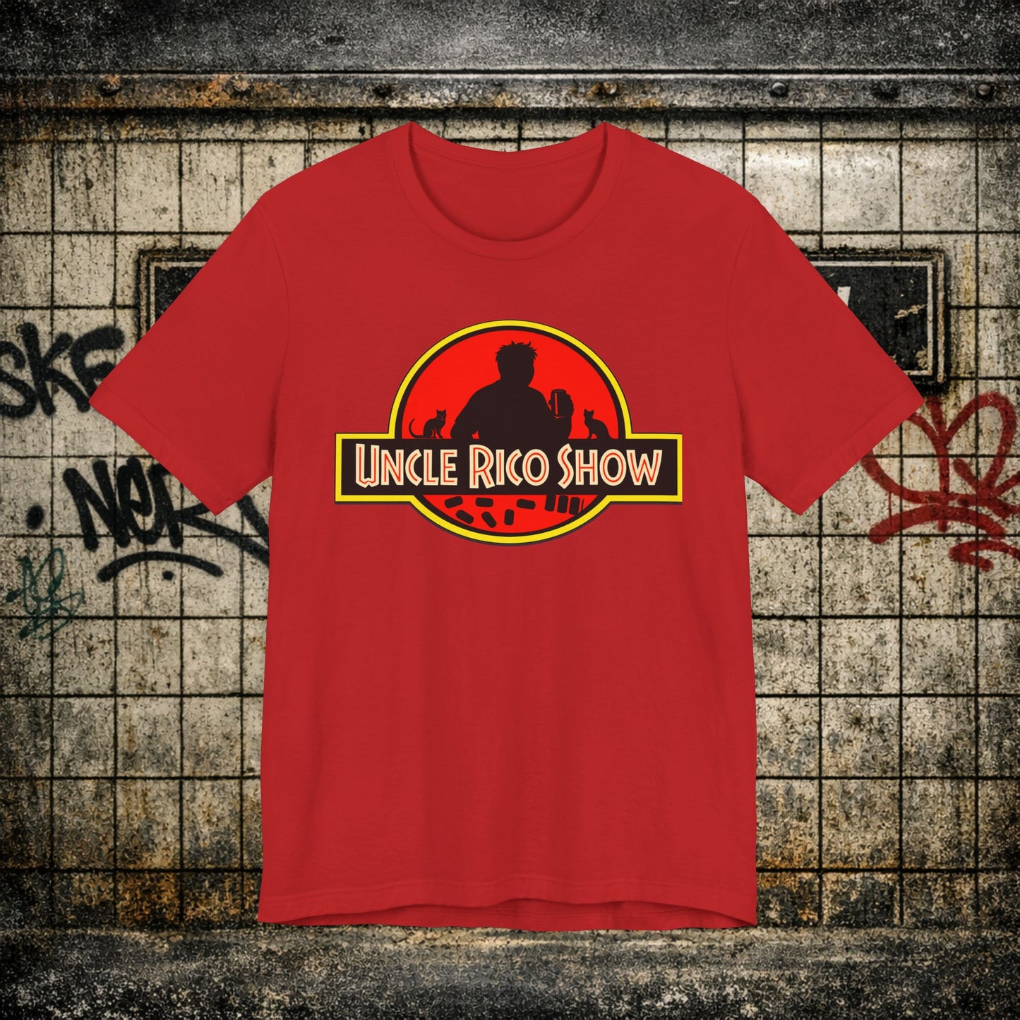 Uncle Rico Show T-Shirt — Retro Jurassic Parody Tee