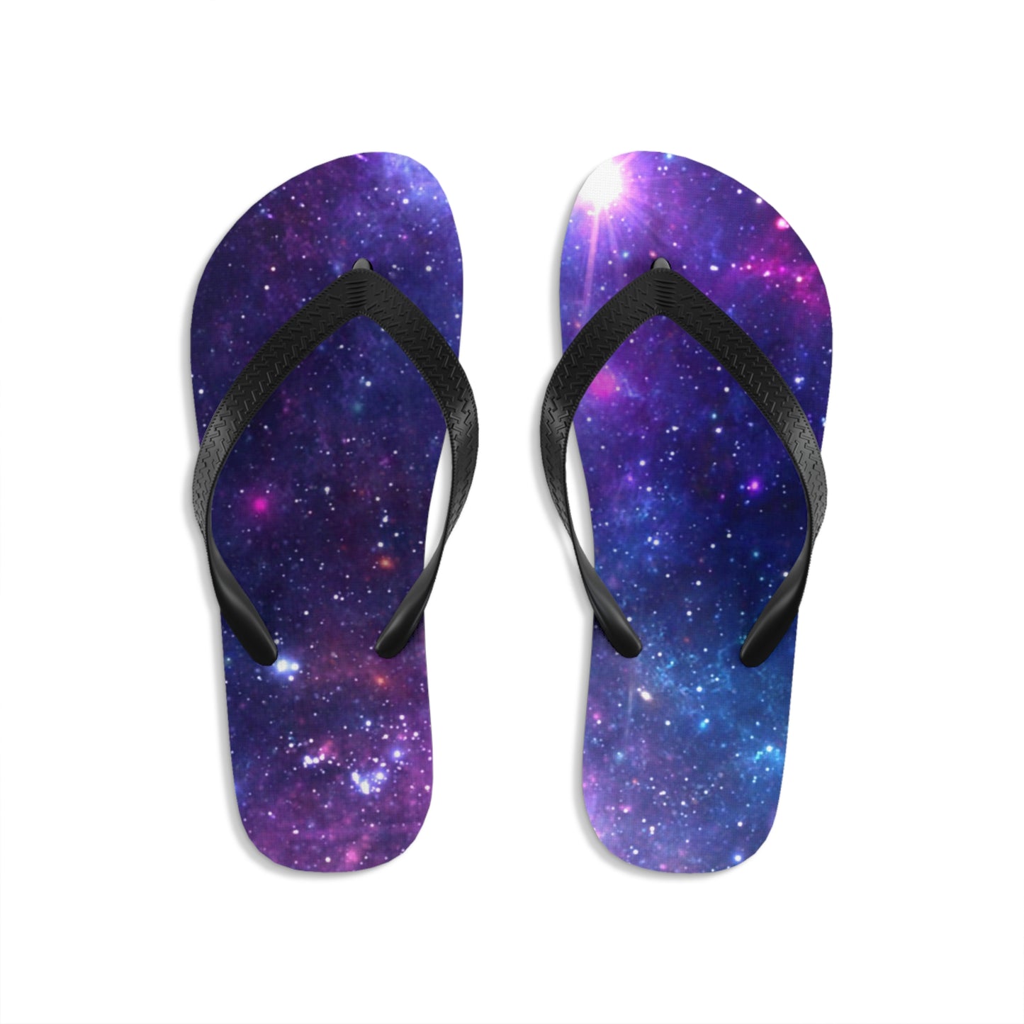 Purple Beyond the Stars Outer Space Out of this World Unisex Flip-Flops