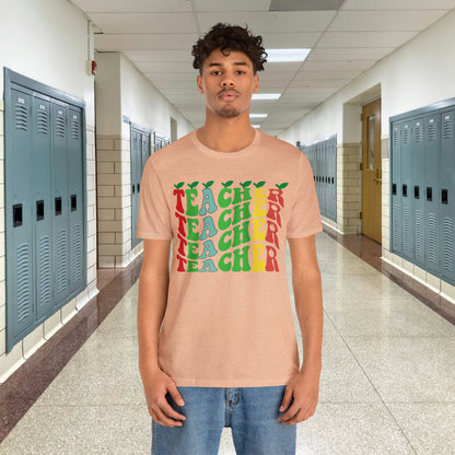 Colorful Teacher Unisex Jersey Short Sleeve Tee