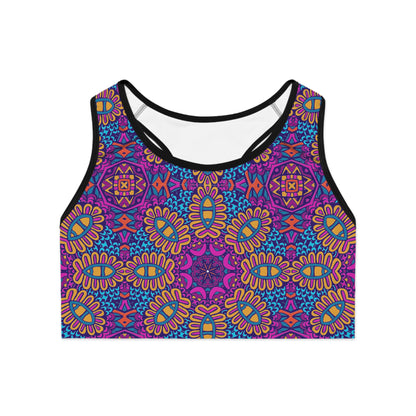 Pink & Purple Boho Dream Women's Sports Bra Sports Bra (AOP)