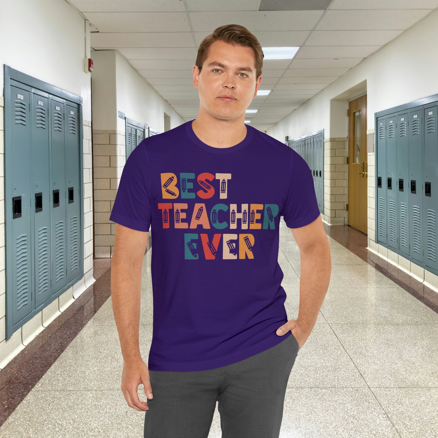 Best Teacher Ever Unisex Jersey Short Sleeve Tee