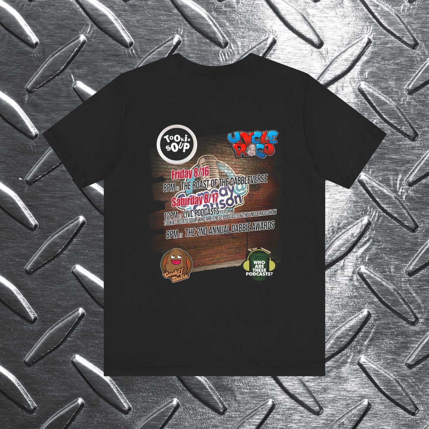 Dabblecon 2 Comedy at the Carlson Special Edition Unisex Jersey Short Sleeve Tee #skoal #tookie #WATP #caridiffelectric Comedy In Multiple Sizes