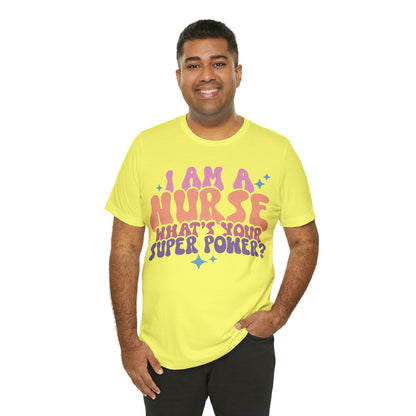 Comfy and Stylish Bella+Canva 3001 Nurse T-Shirt: Perfect Gift for Professionals & Nursing Students, Soft Fabric, Various Sizes Available