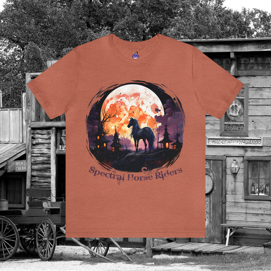 Spectral Horse Riders Western Hallowen Unisex Jersey Short Sleeve Tee Gifts for Him Gifts For her