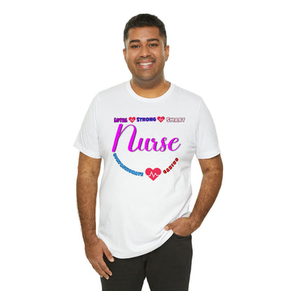 Comfy and Cozy Nurse Bella+Canvas 3001 Jersey T-Shirt: Perfect Gift for Nurses and Nursing Students, Soft Fabric, Various Sizes Available