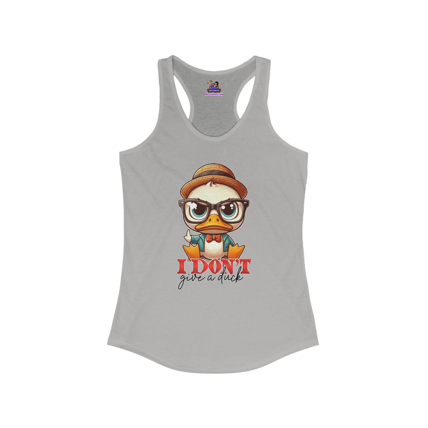 Sassy Quack: The 'I Don't Give a Duck' Edition Women's Ideal Racerback Tank