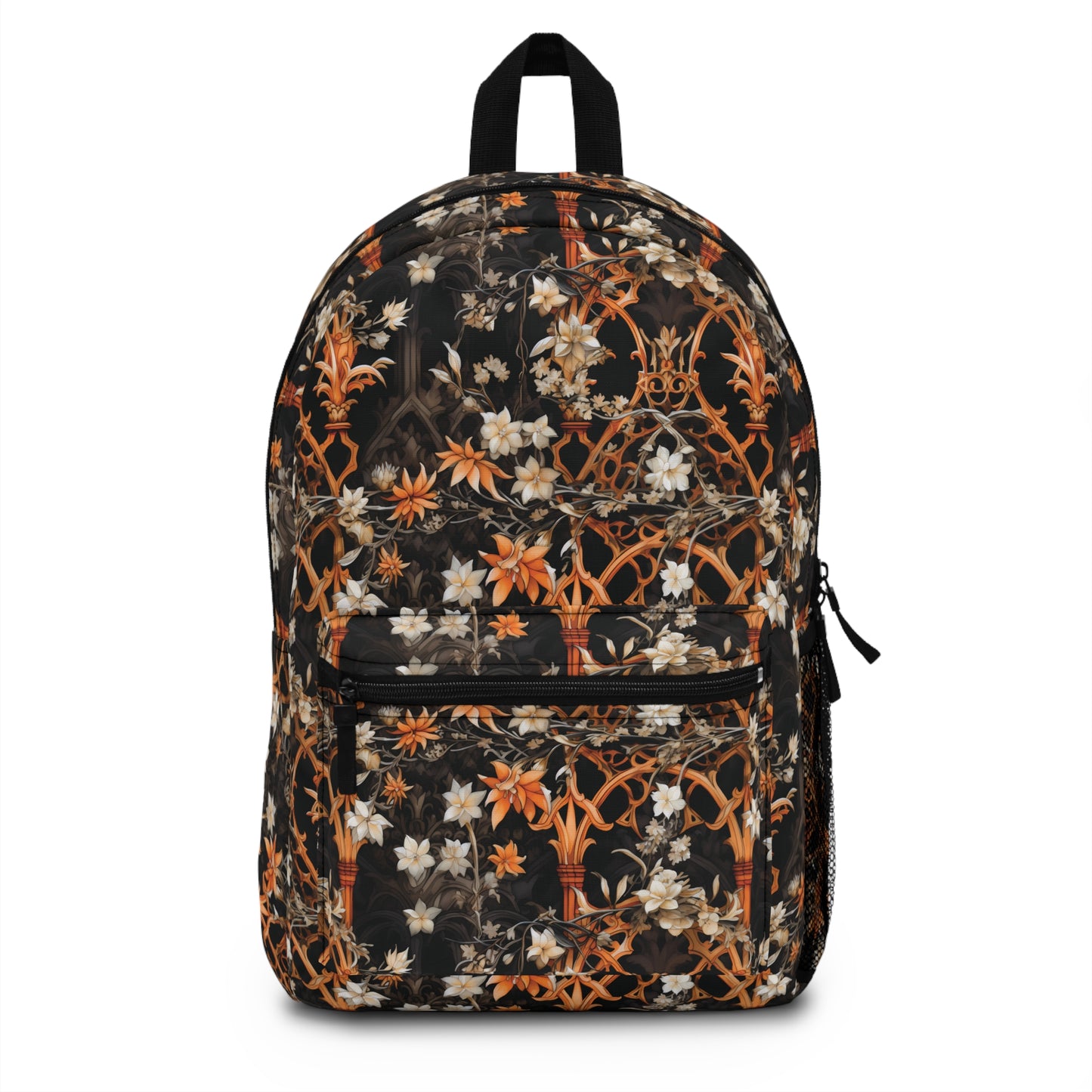 Halloween White Flowers Back to School Backpack Gifts for Her Gifts for Him