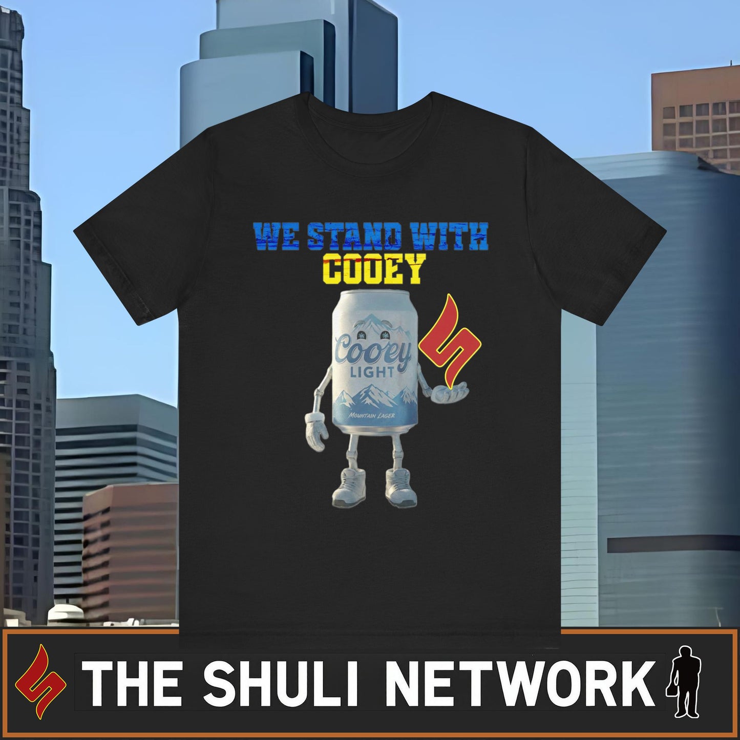 We Stand With Cooey Can Tee — Official Shuli Network Solidarity Drop