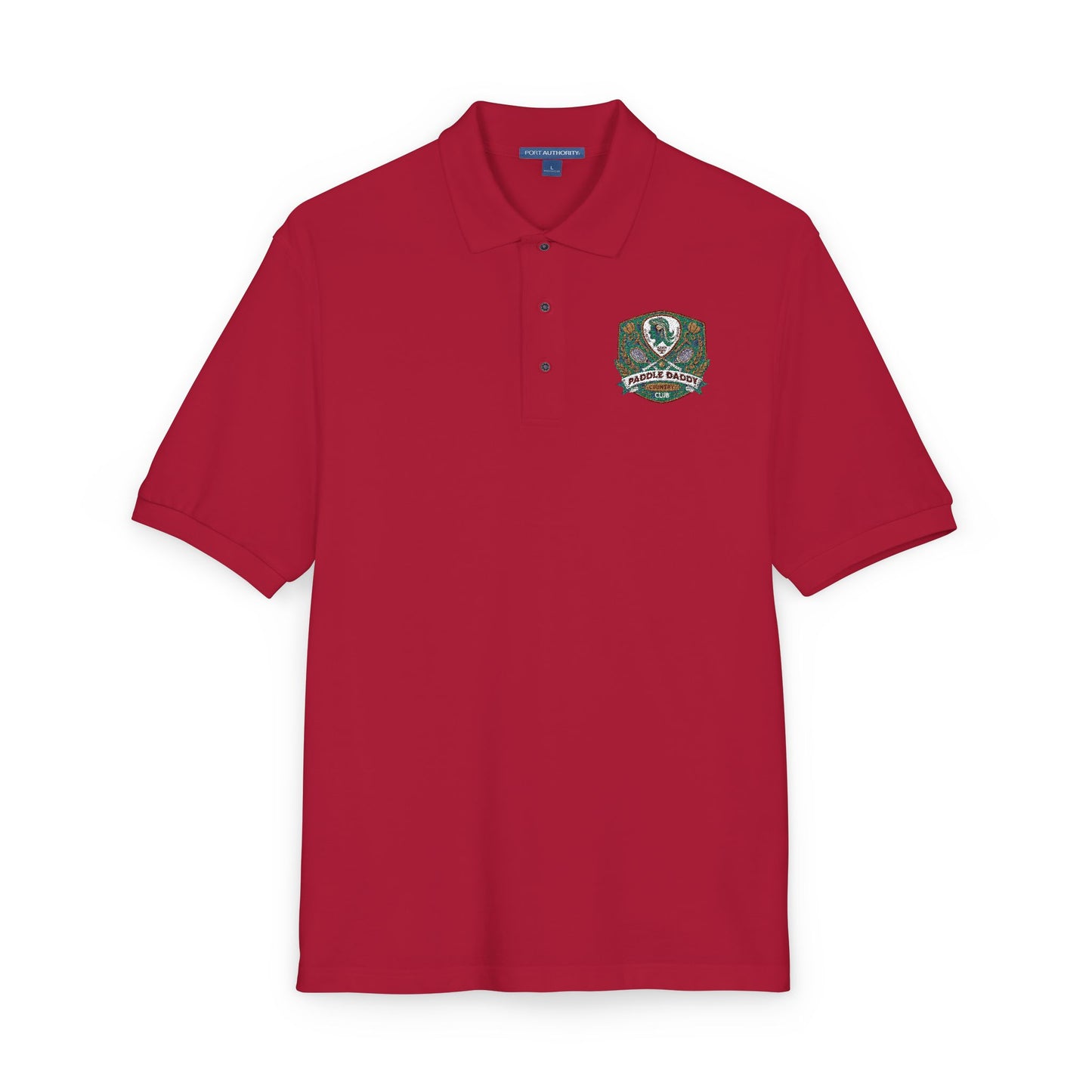 Paddle Daddy Country Club Polo  Embroidered Unisex Elegance for the Ironically Elite