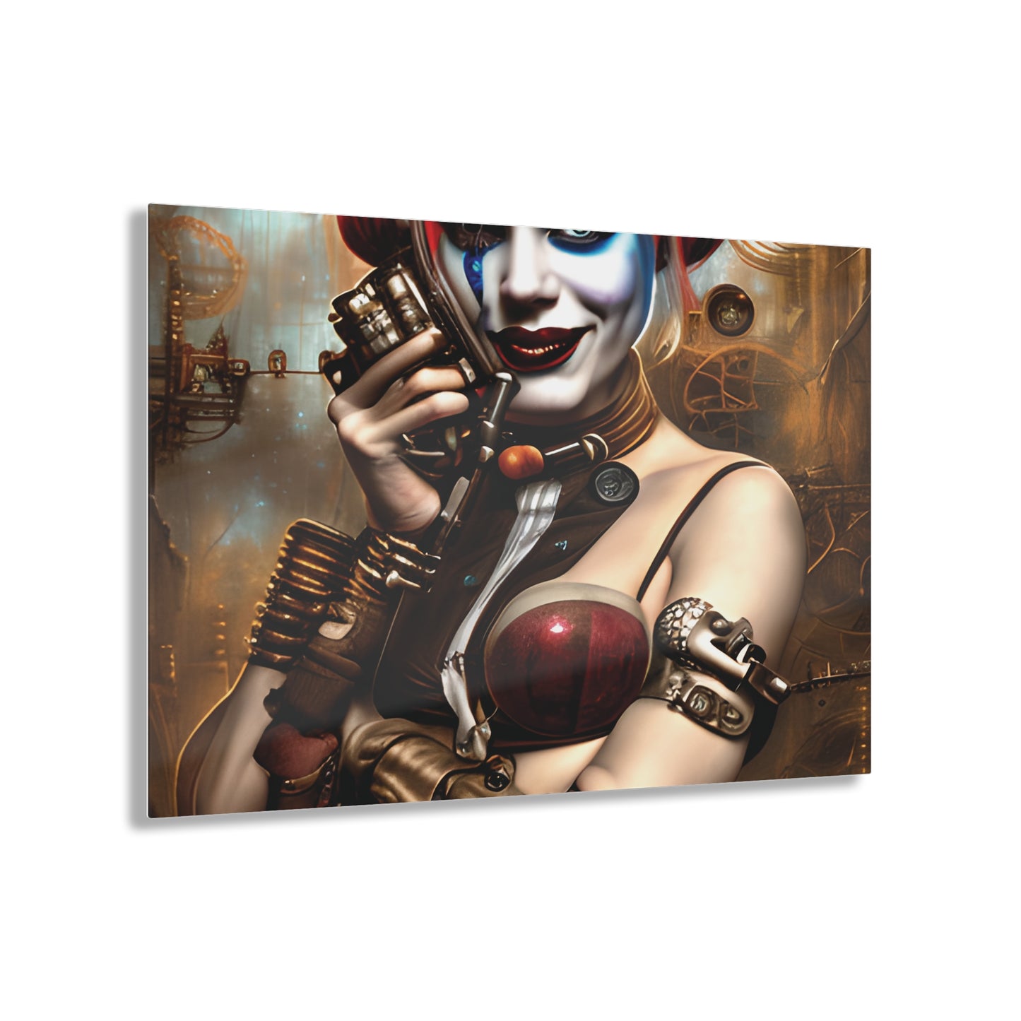 Hyper Realistic Steampunk Harley Quinn Acrylic Prints