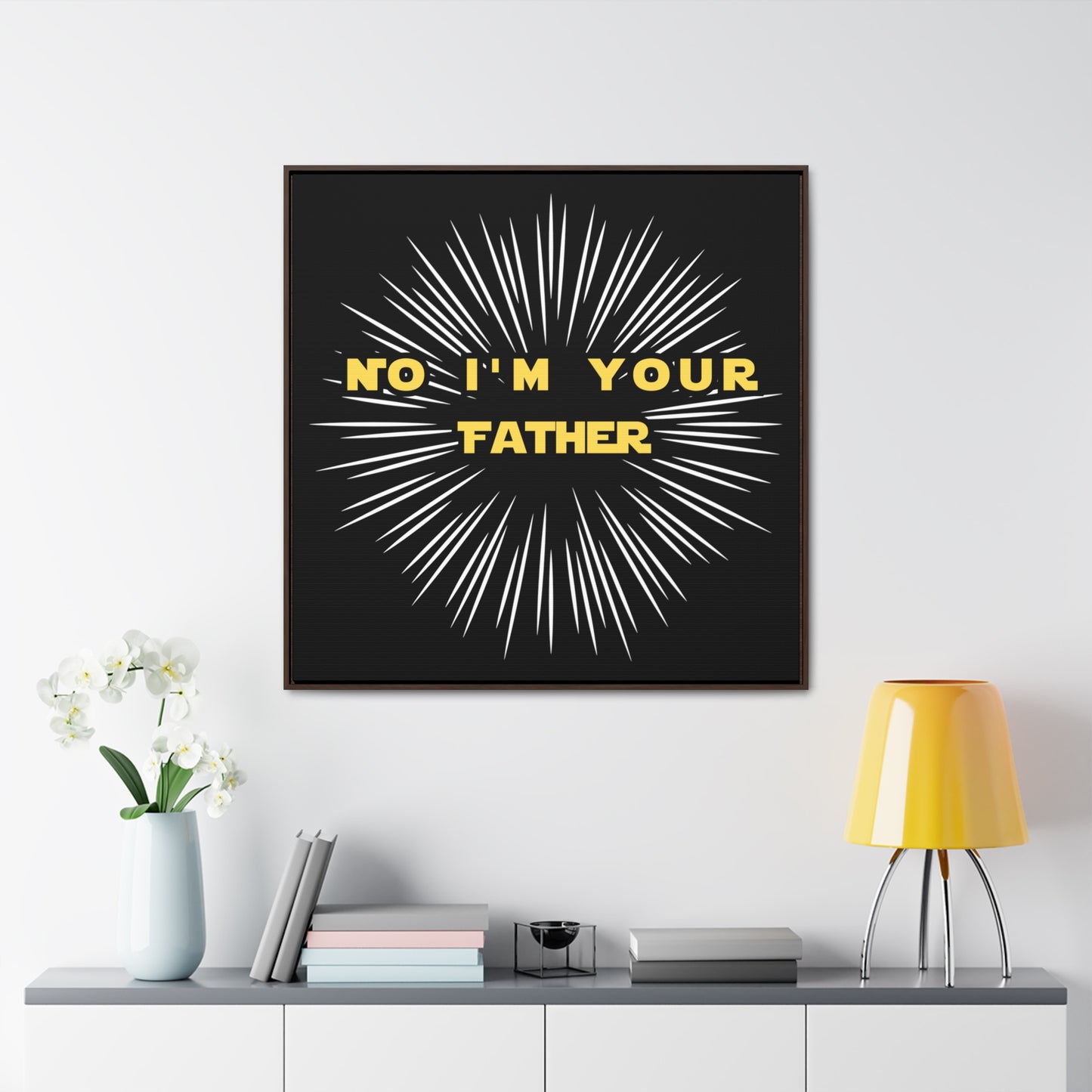 Star Wars Inspired No I'm Your Father Gallery Canvas Wraps, Square Frame