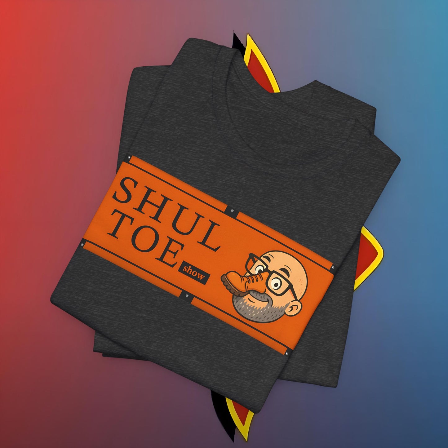 🧦 SHUL TOE Show Tee – Prestige Pipewear for Podcast Royalty