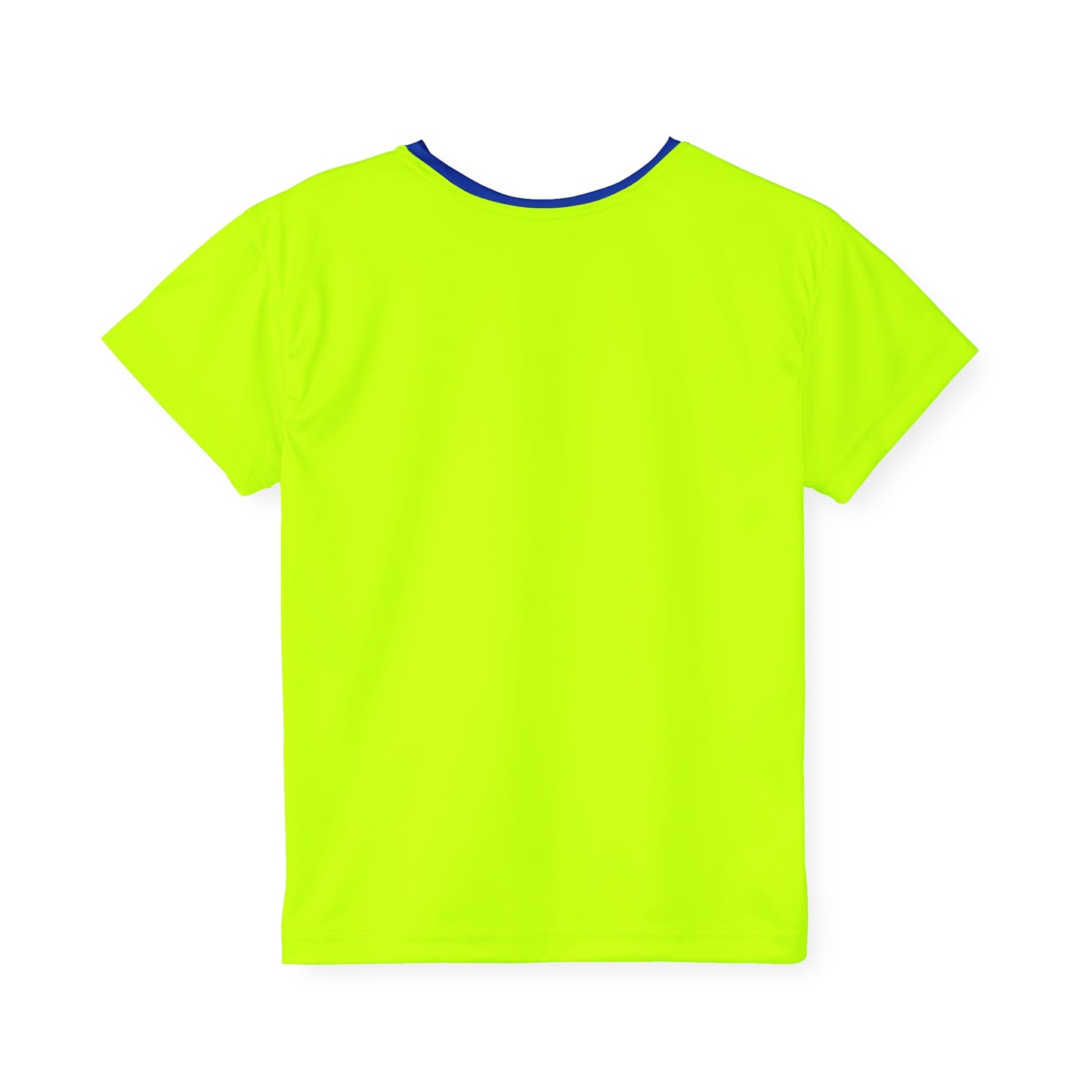 Neon Yellow Rad To The Bone Kids Sports Jersey | All-Over Print Youth Athletic Shirt | Stylish Sports Tee | Active Kids Fashion