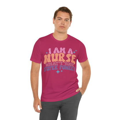 Comfy and Stylish Bella+Canva 3001 Nurse T-Shirt: Perfect Gift for Professionals & Nursing Students, Soft Fabric, Various Sizes Available