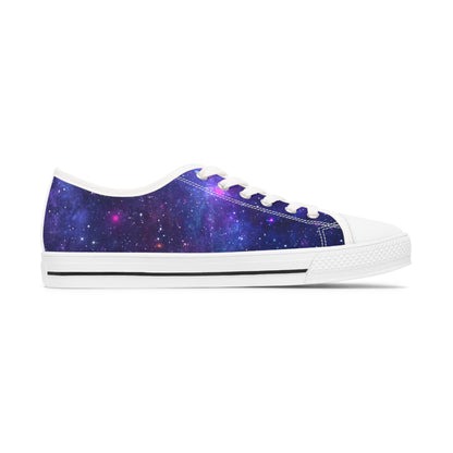 Purple Beyond the Stars Outer Space Out of this World Women's Low Top Sneakers