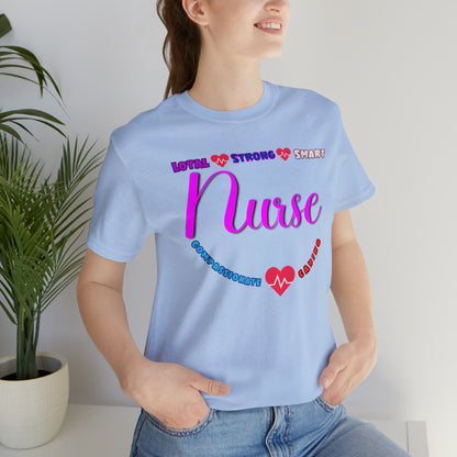 Comfy and Cozy Nurse Bella+Canvas 3001 Jersey T-Shirt: Perfect Gift for Nurses and Nursing Students, Soft Fabric, Various Sizes Available