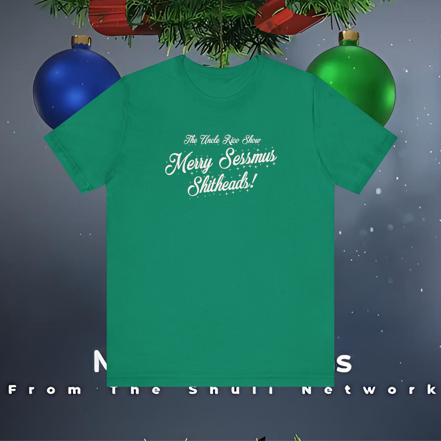 Special Holiday Edition Uncle Rico Show Merry Sessmas Sh!theads! Unisex Jersey Tee