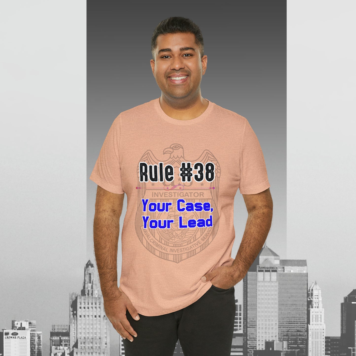 Rules of Gibbs #38 Your Case, Your Lead Unisex Jersey Short Sleeve Tee