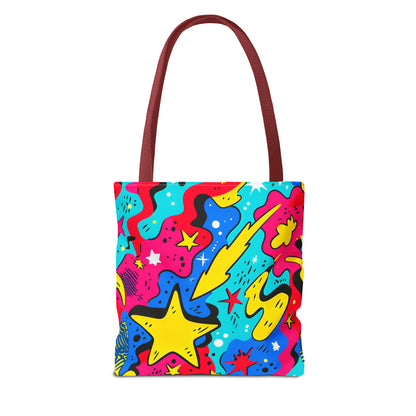 Abstract Comic Pop  AOP Tote Bag featuring Wimpy and his beloved hamburger