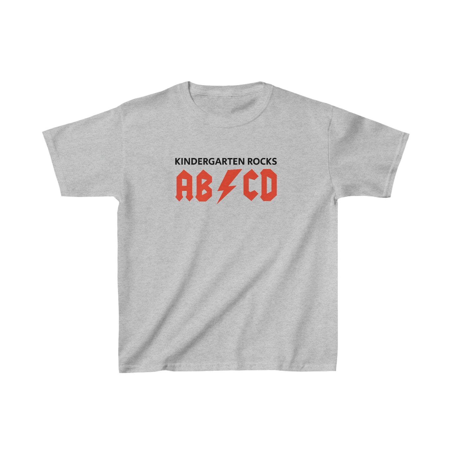 Kindergarten Rocks ABCD Kids Heavy Cotton Tee