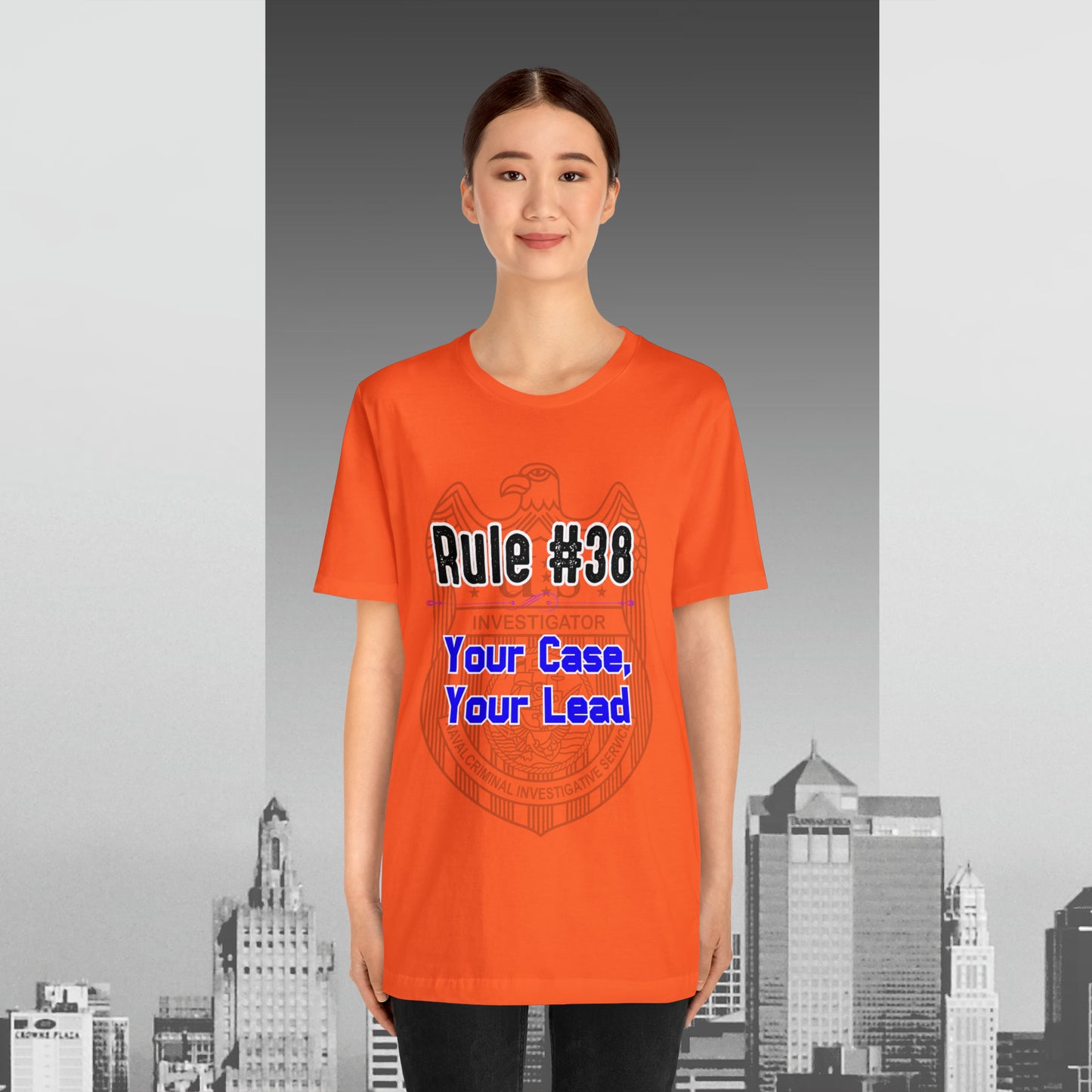 Rules of Gibbs #38 Your Case, Your Lead Unisex Jersey Short Sleeve Tee