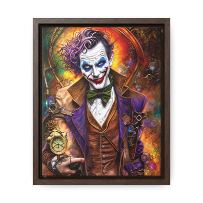 Steampunk-Joker-Hearts-Tribal-Fractal Gallery Canvas Wraps, Vertical Frame