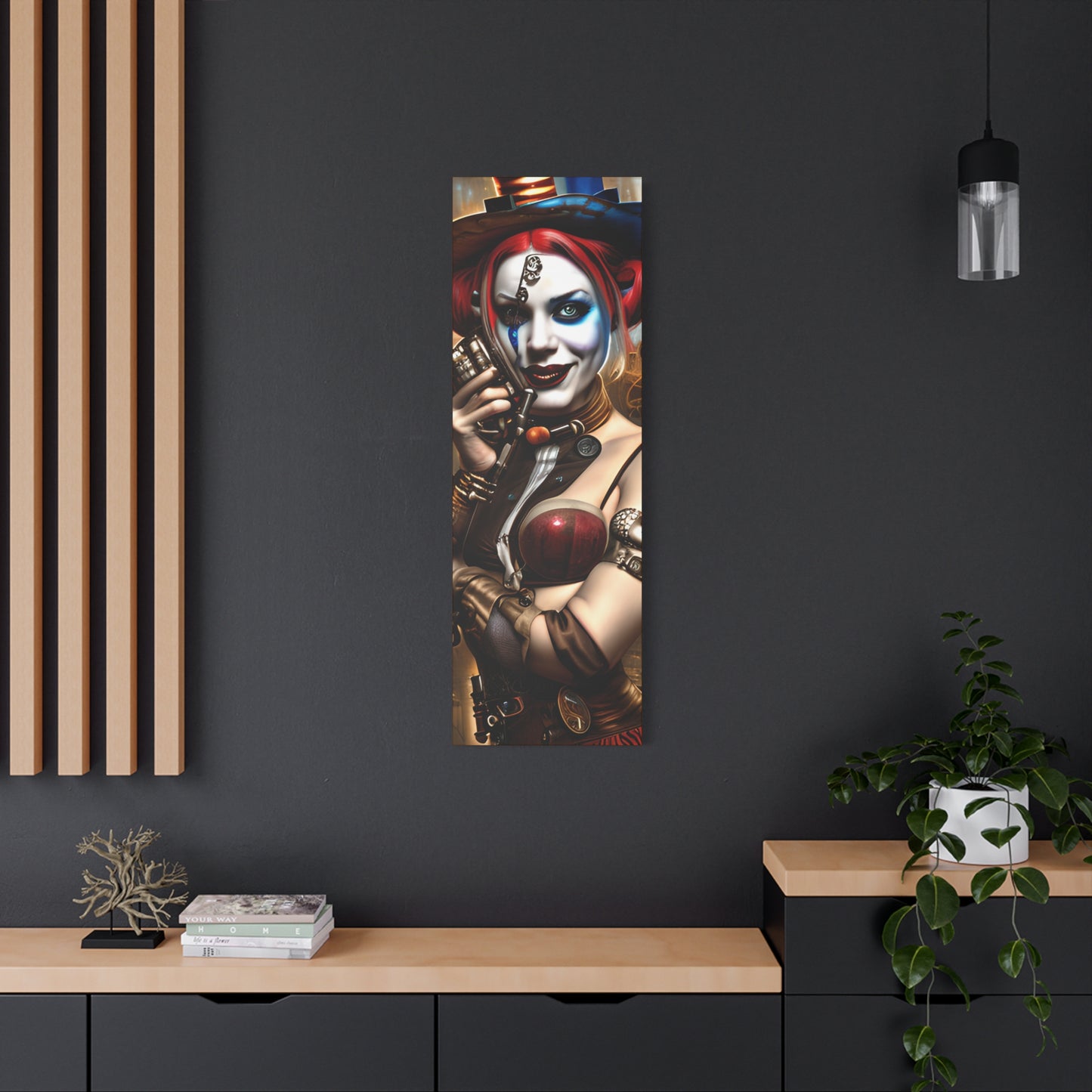 Hyper Realistic Steampunk Harley Quinn Matte Canvas, Stretched, 1.25"