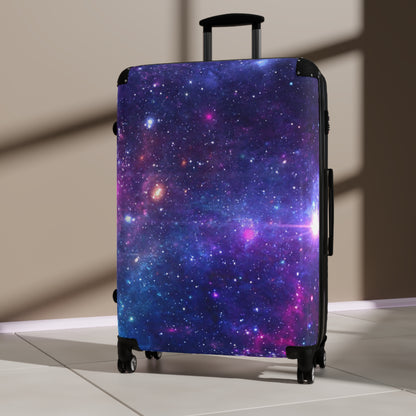 Purple Beyond the Stars Outer Space Out of this World Suitcase