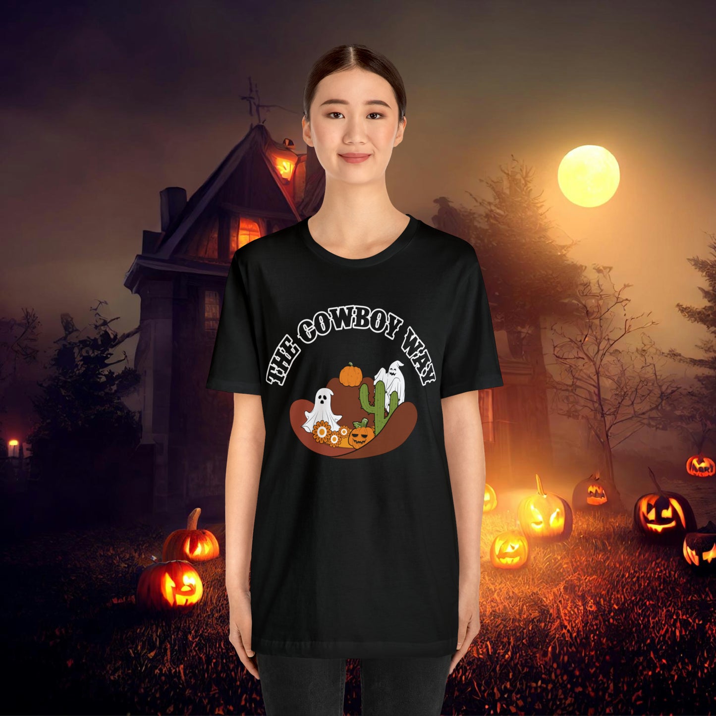 The Cowboy Way Retro Halloween Unisex Jersey Short Sleeve Tee