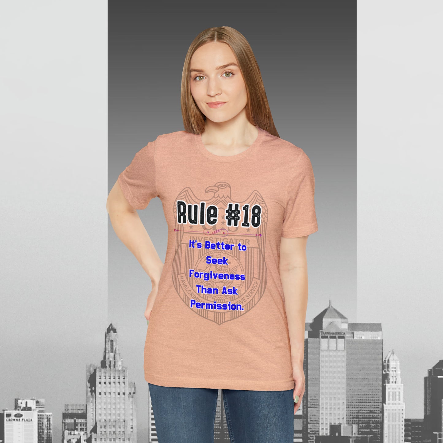 Rules of Gibbs #18 Its's Better to seek Forgiveness, than ask permission Unisex Jersey Short Sleeve Tee