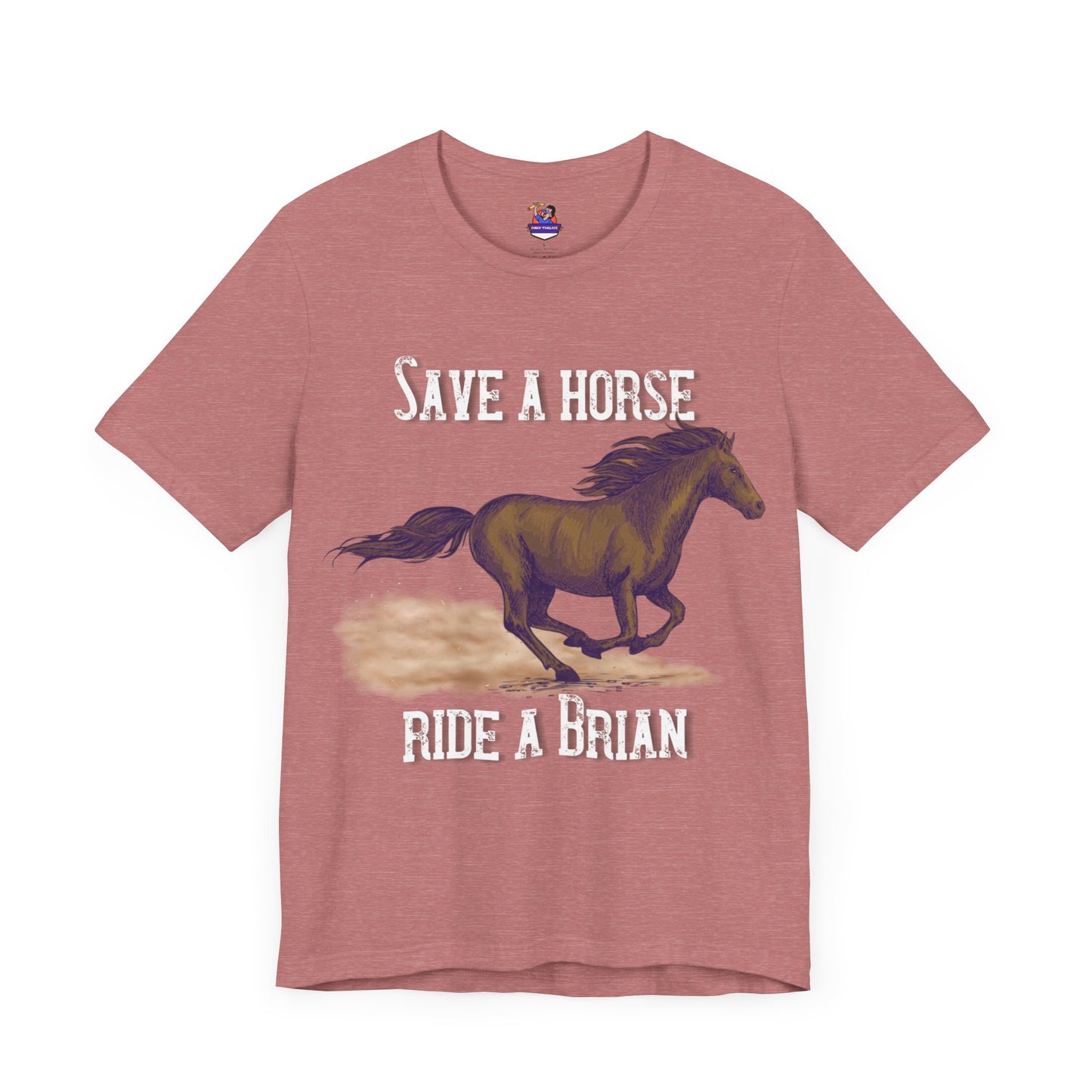 Save a Horse, Ride a [Custom Name] - Unisex Jersey Short Sleeve Tee