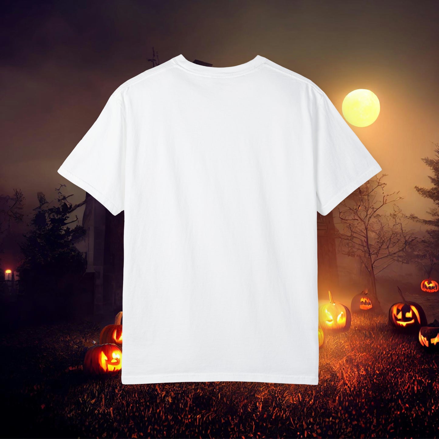 Just a Haunt Mess Retro Halloween Unisex Garment-Dyed T-shirt Gifts for Her Gifts for him