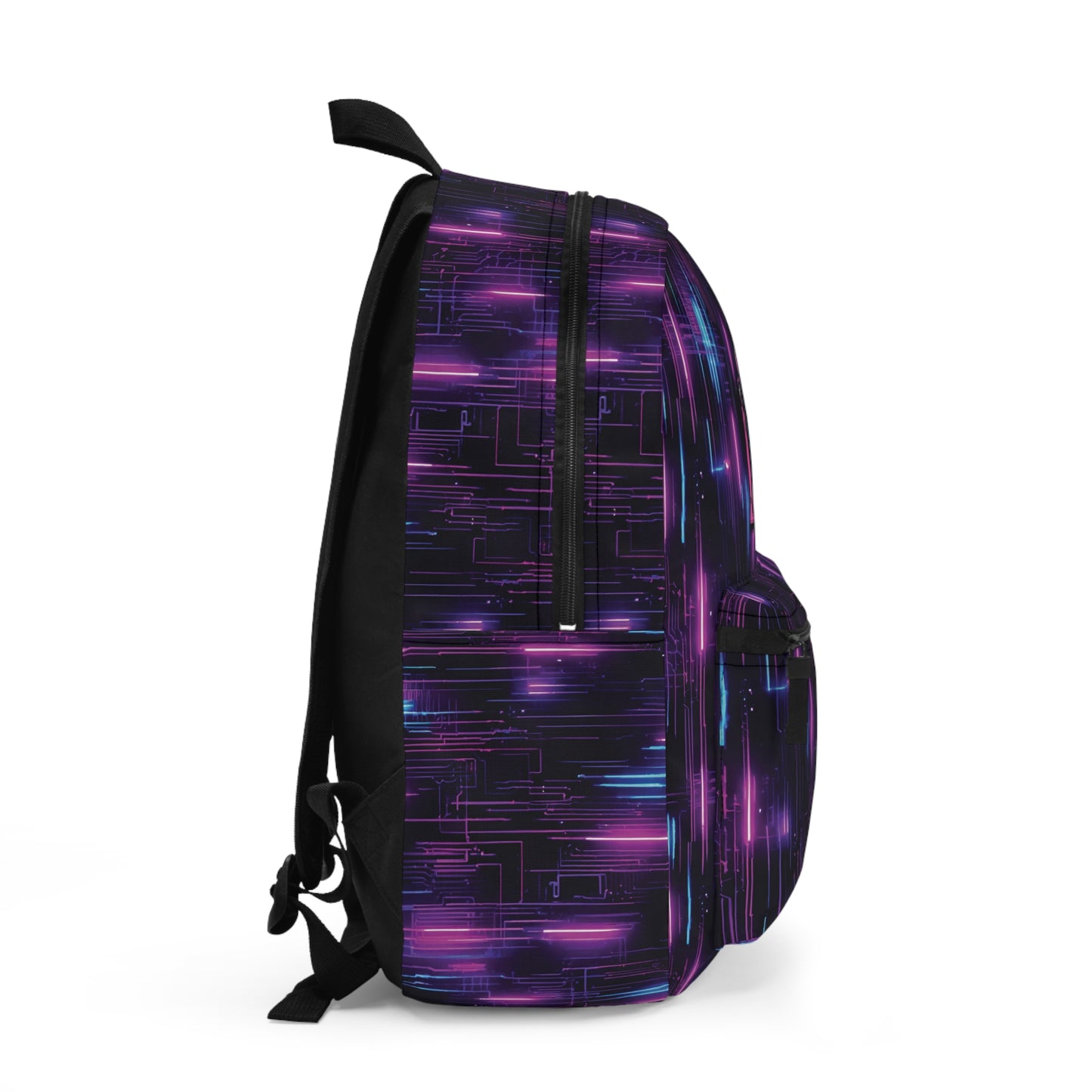 Neon Futuristic Lights Cyberpunk AOP Backpack