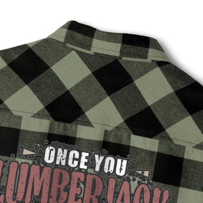 Lumberjack Unisex Flannel Shirt  Forest Fashion Comedy, Woodsy Chic Apparel, Laugh-Inducing Lumberjack Wear Unisex Plaid Power