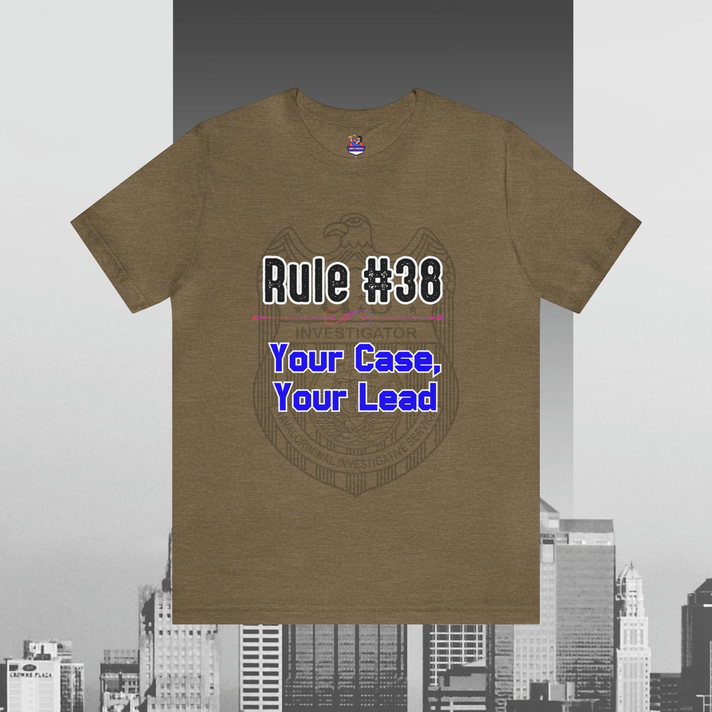 Rules of Gibbs #38 Your Case, Your Lead Unisex Jersey Short Sleeve Tee