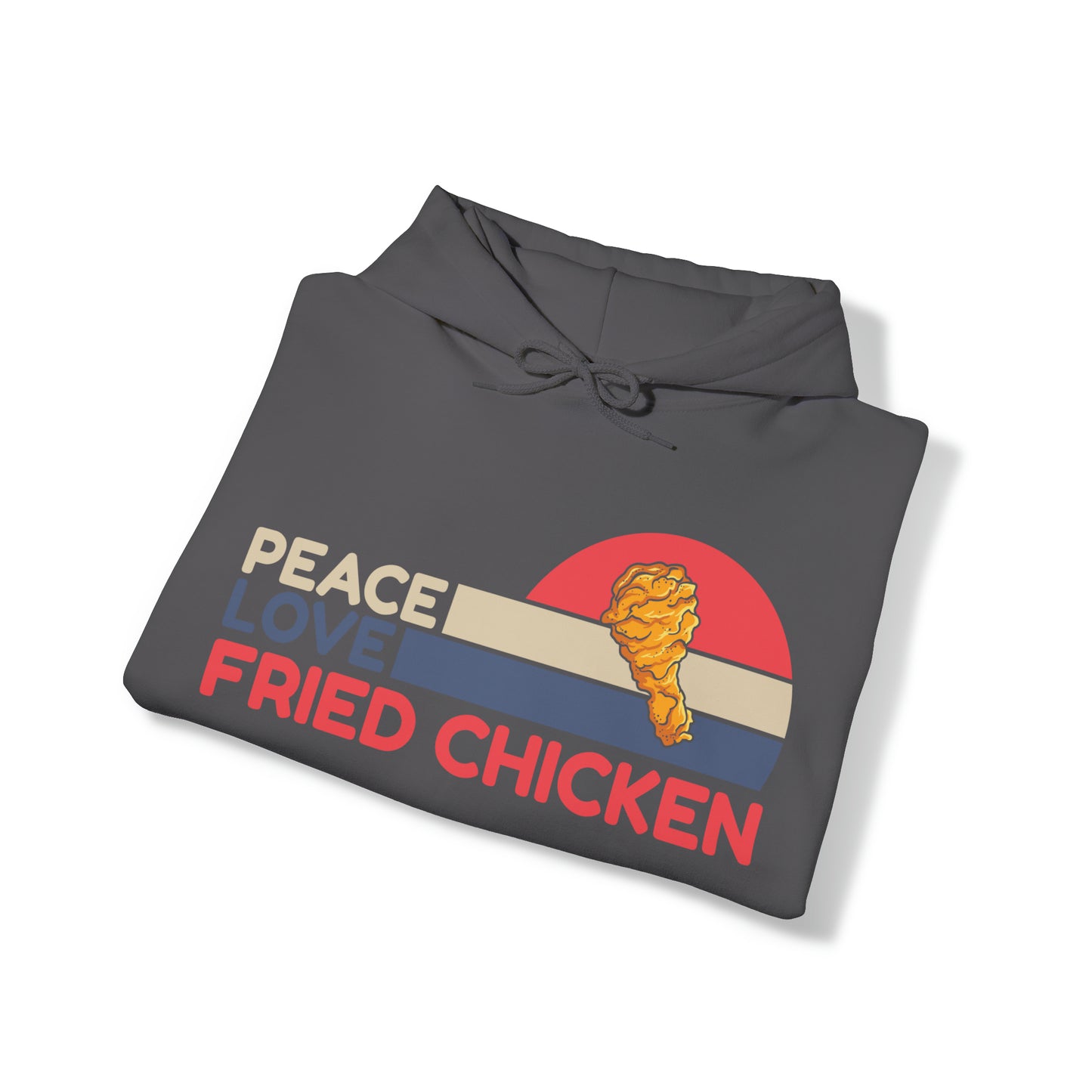 Peace Love Fried Chicken Unisex Heavy Blend™ Hooded Sweatshirt