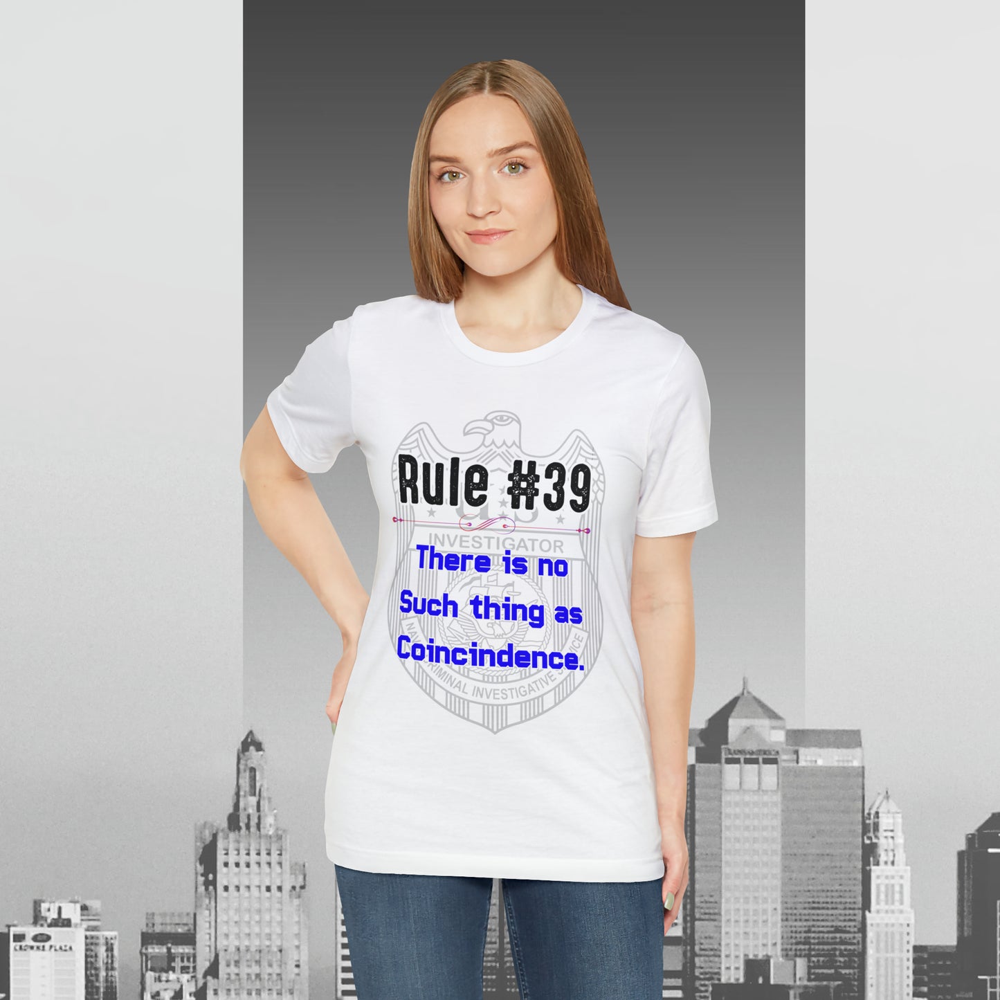 Rules of Gibbs #39 There is no such thing as a Coincidence Unisex Jersey Short Sleeve Tee