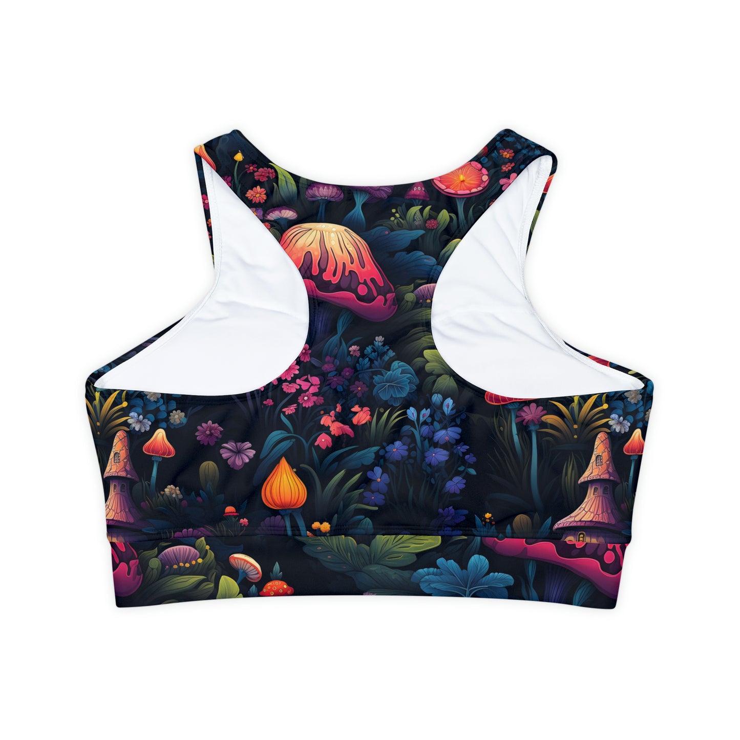 Fairy Tale Magical Forest Fully Lined, Padded Sports Bra (AOP)