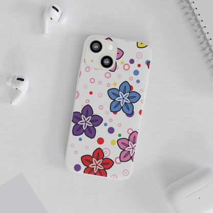 Retro Colorful Flowers Flexi Cases for IPhone and Samsung