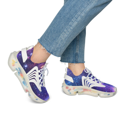 Purple Beyond the Stars Outer Space Out of this World Women's Mesh Sneakers