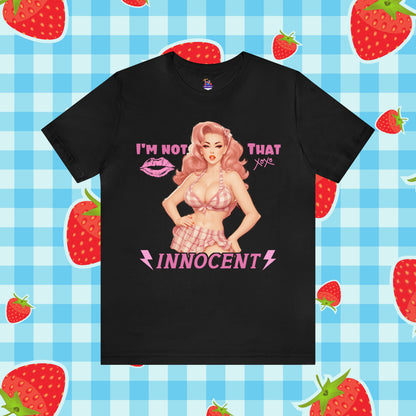 Retro Pin-Up T-Shirt - Quirky Pink Design for Bold Style