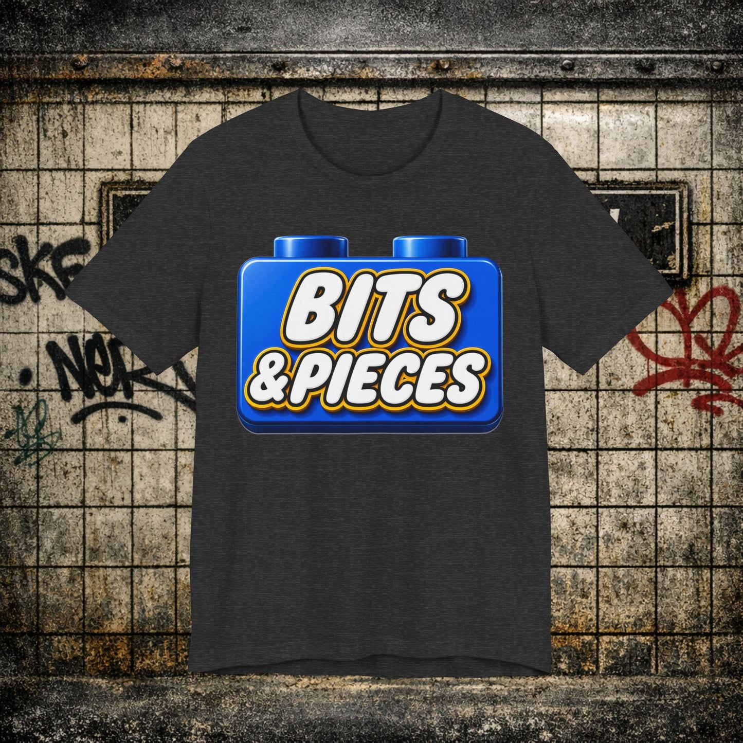 Bits & Pieces Graphic Tee One Size Fits All… Jokes?”